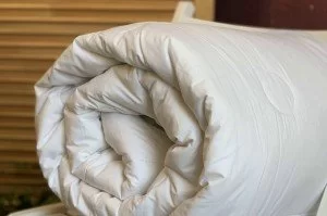 одеяло cashemir comfort (200 × 220, пух - подшёрсток кашмирских коз, 250 гр/м2, 100 % хлопок, пуходержащий тик , белый)